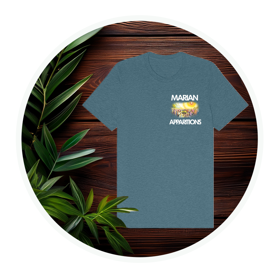 Marian Apparitions (Left Chest) | Adult Unisex T-Shirt