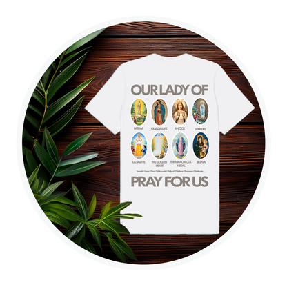 Marian Apparitions (Left Chest) | Adult Unisex T-Shirt