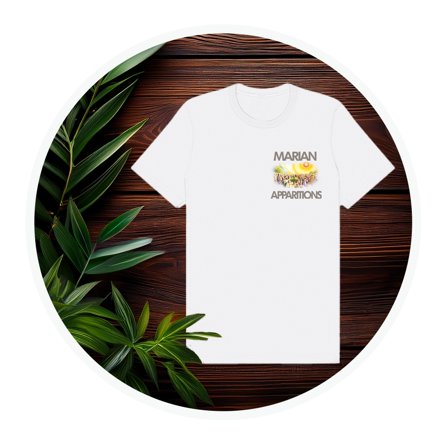 Marian Apparitions (Left Chest) | Adult Unisex T-Shirt
