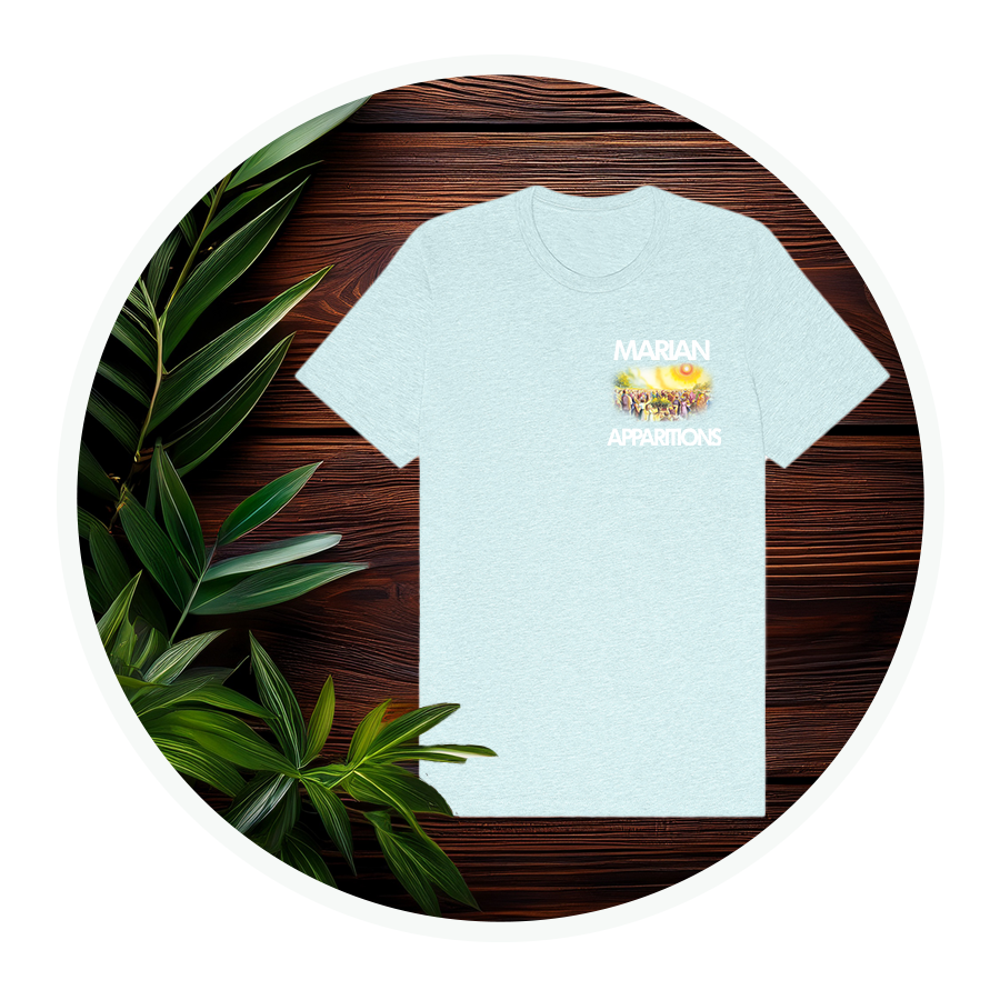 Marian Apparitions (Left Chest) | Adult Unisex T-Shirt