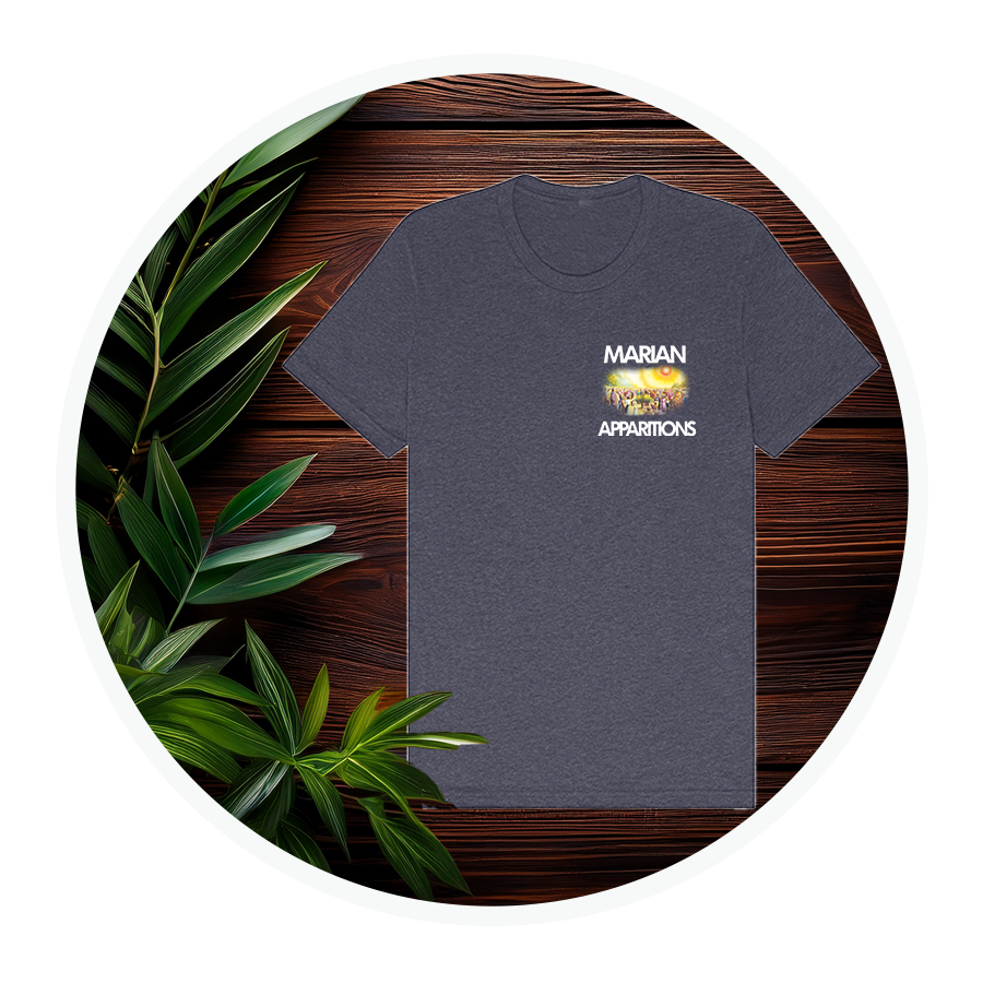 Marian Apparitions (Left Chest) | Adult Unisex T-Shirt