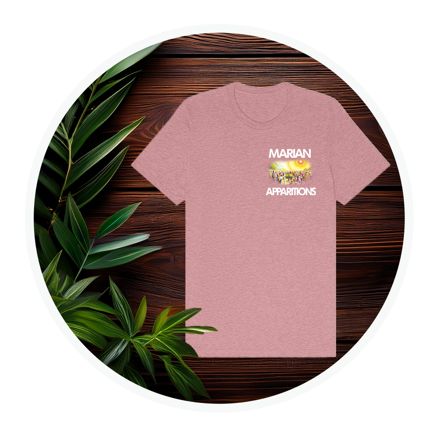 Marian Apparitions (Left Chest) | Adult Unisex T-Shirt