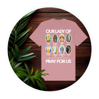 Marian Apparitions (Left Chest) | Adult Unisex T-Shirt