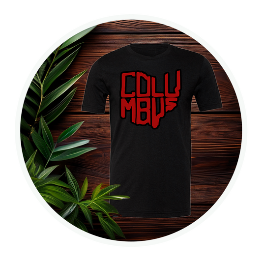 Columbus, Ohio Outline | Adult Unisex T-Shirt